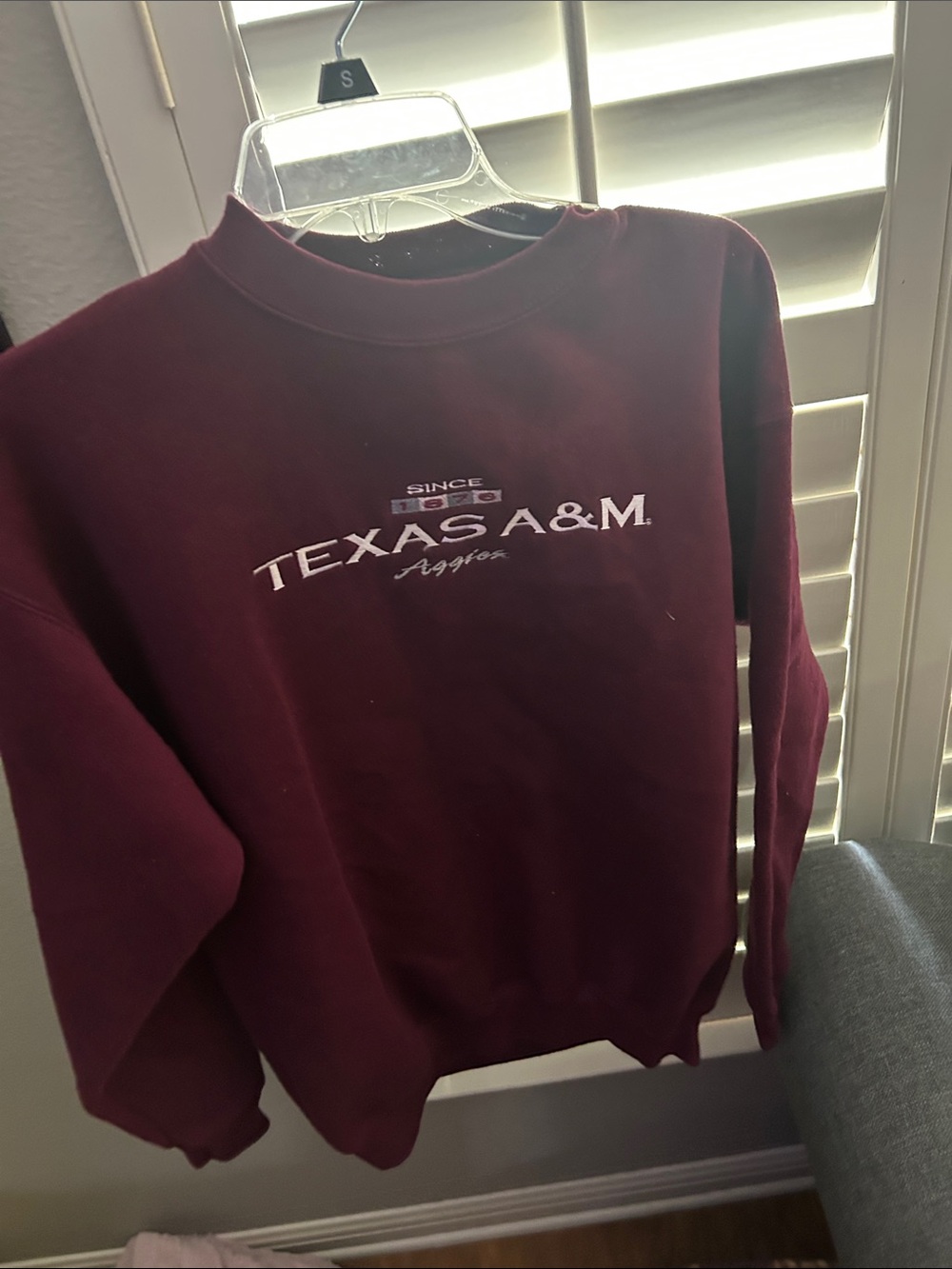 Tultex Texas A&M Maroon Crewneck Sweatshirt